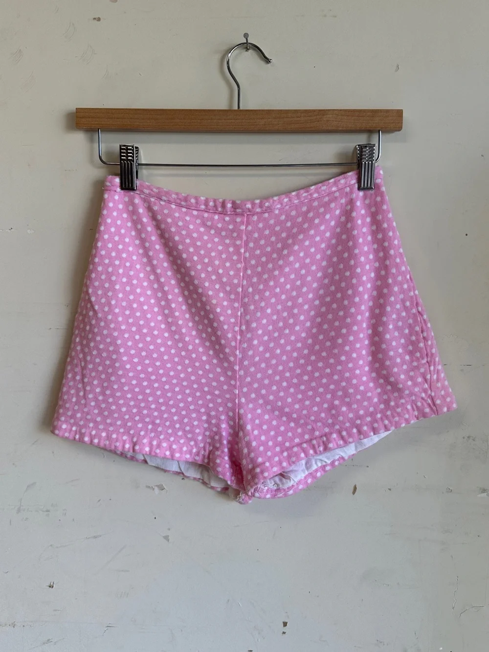 Vintage 60s pink polkadot matching set